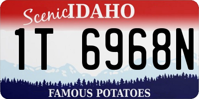 ID license plate 1T6968N