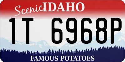ID license plate 1T6968P