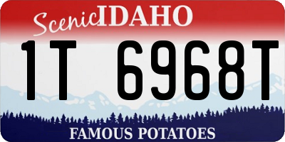 ID license plate 1T6968T