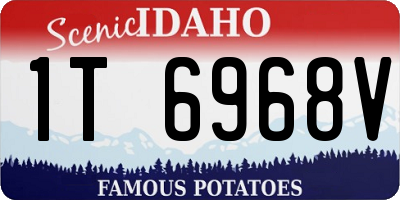 ID license plate 1T6968V