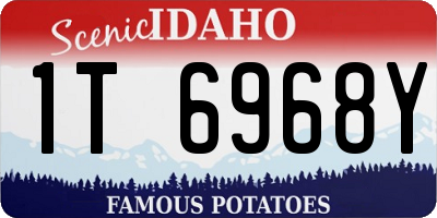 ID license plate 1T6968Y