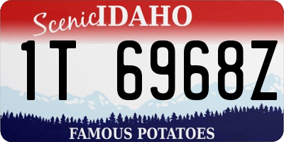 ID license plate 1T6968Z