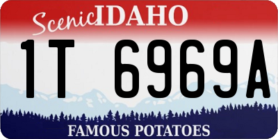 ID license plate 1T6969A