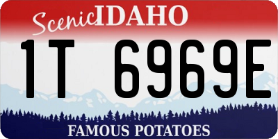 ID license plate 1T6969E