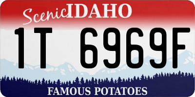 ID license plate 1T6969F
