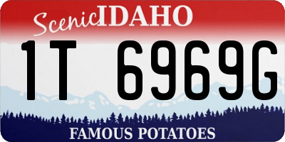 ID license plate 1T6969G