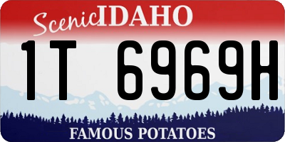 ID license plate 1T6969H