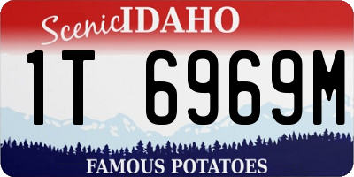 ID license plate 1T6969M