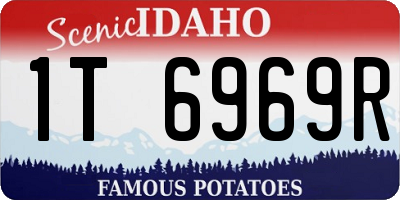 ID license plate 1T6969R