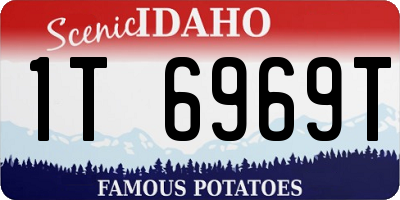 ID license plate 1T6969T