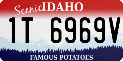 ID license plate 1T6969V