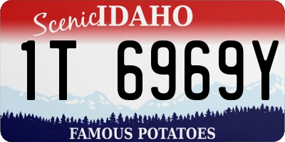 ID license plate 1T6969Y