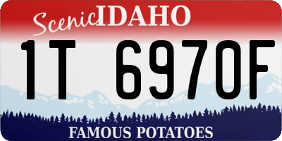 ID license plate 1T6970F
