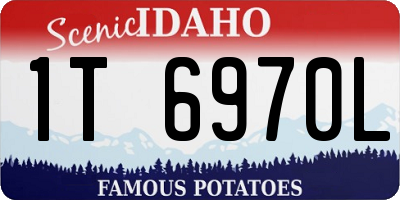 ID license plate 1T6970L