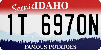 ID license plate 1T6970N