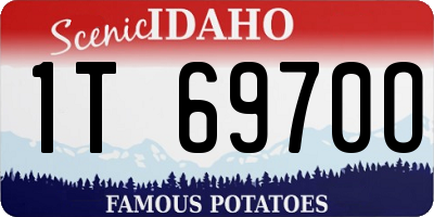 ID license plate 1T6970O