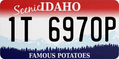 ID license plate 1T6970P