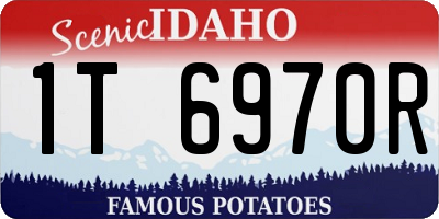 ID license plate 1T6970R