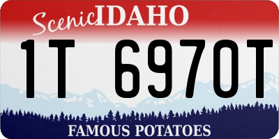 ID license plate 1T6970T