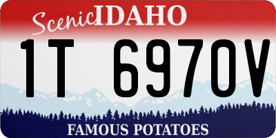 ID license plate 1T6970V