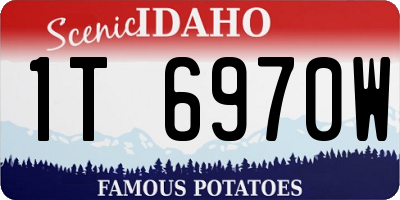 ID license plate 1T6970W