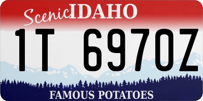 ID license plate 1T6970Z