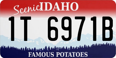 ID license plate 1T6971B