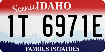 ID license plate 1T6971E
