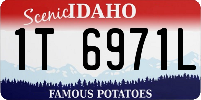 ID license plate 1T6971L