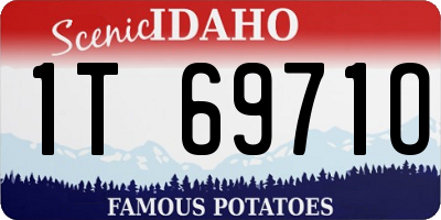 ID license plate 1T6971O