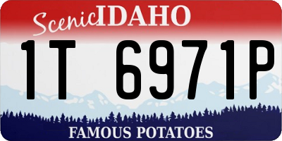 ID license plate 1T6971P