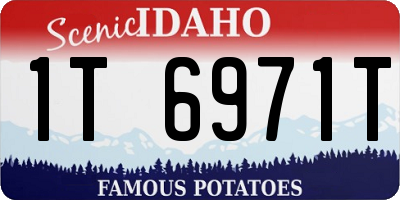 ID license plate 1T6971T