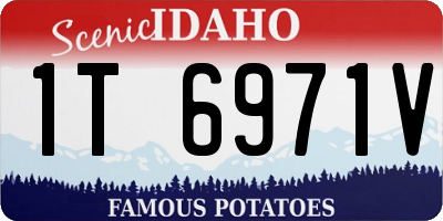 ID license plate 1T6971V