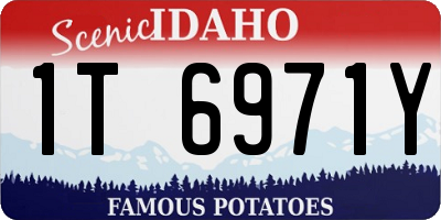 ID license plate 1T6971Y