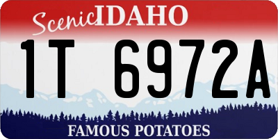 ID license plate 1T6972A