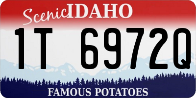 ID license plate 1T6972Q