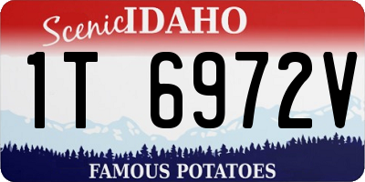 ID license plate 1T6972V
