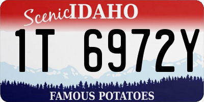 ID license plate 1T6972Y