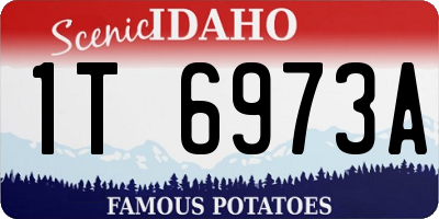 ID license plate 1T6973A