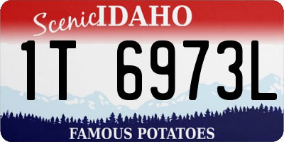 ID license plate 1T6973L