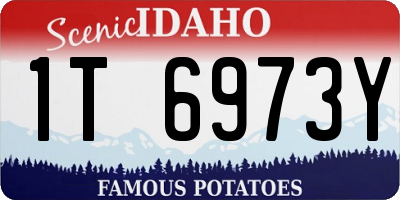 ID license plate 1T6973Y