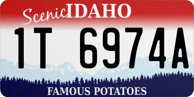 ID license plate 1T6974A