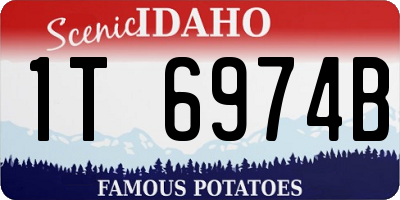 ID license plate 1T6974B