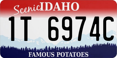 ID license plate 1T6974C