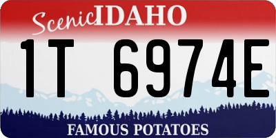 ID license plate 1T6974E