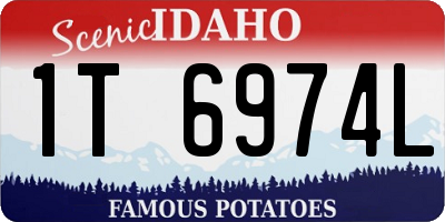 ID license plate 1T6974L