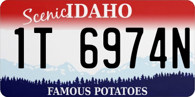 ID license plate 1T6974N