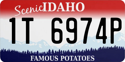 ID license plate 1T6974P