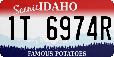 ID license plate 1T6974R