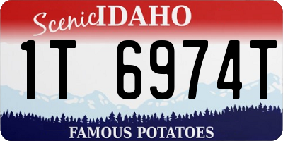 ID license plate 1T6974T